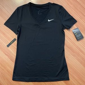 Nike Training Short Sleeve V-Neck Top